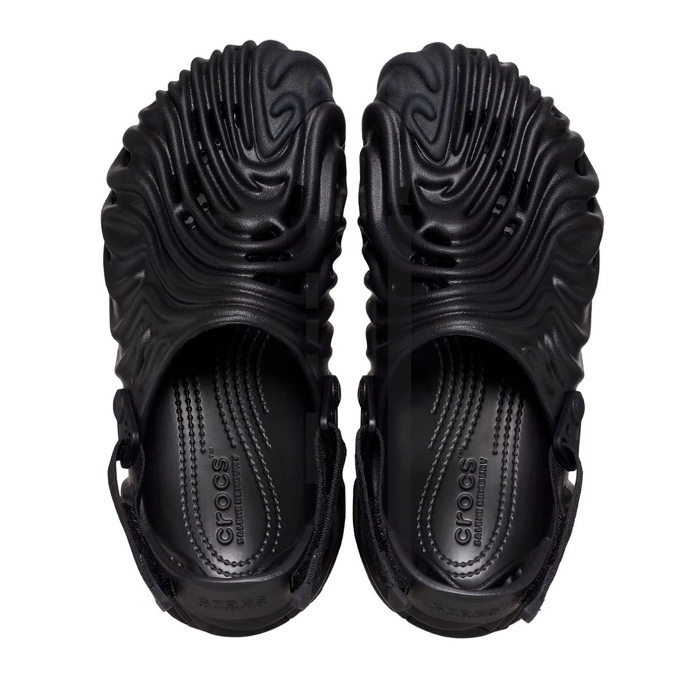 NWT Salehe Bembury x Crocs Pollex Clog "Sasquatch" black, US M7/W9